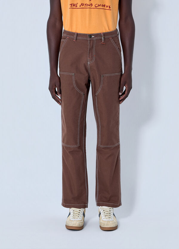 OTW by VANS x Julian Klincewicz Contrast Stitch Cargo Trousers Brown otj0164004